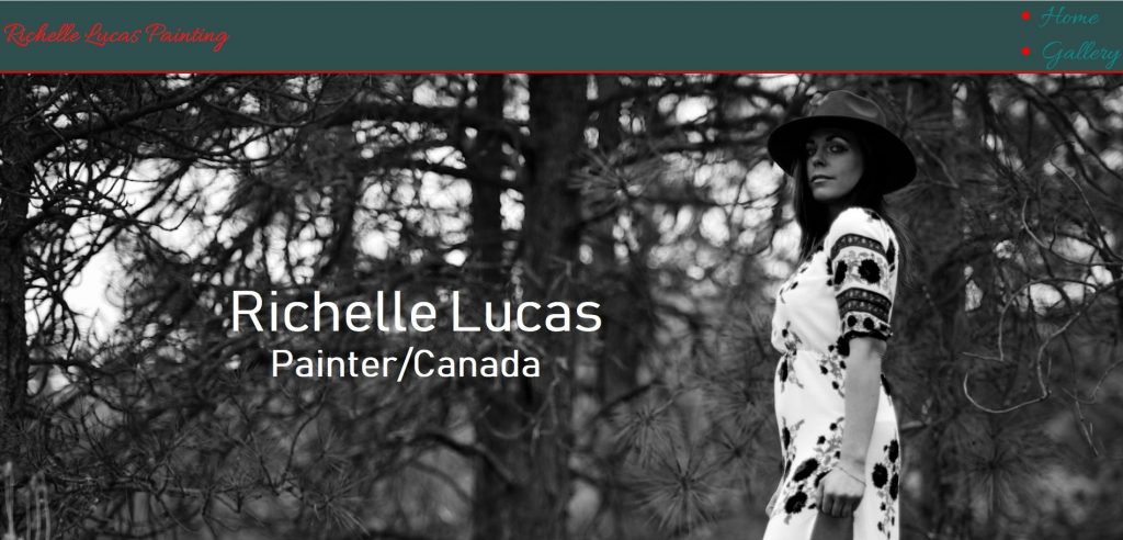 Richelle Lucas Painting website screenshot